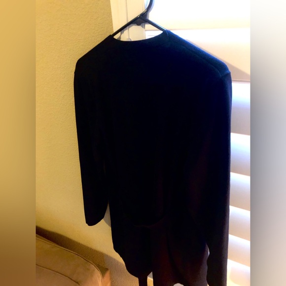 Navy Blue Self Tie Cardigan L - Picture 8 of 8